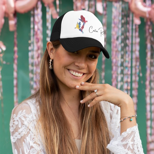 Boné Costa Rica Parrots Souvenir (Costa Rica Parrots Souvenir Trucker Hat)
