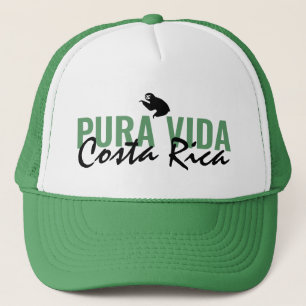 Boné Costa Rica Pura Vida Sloth é verde