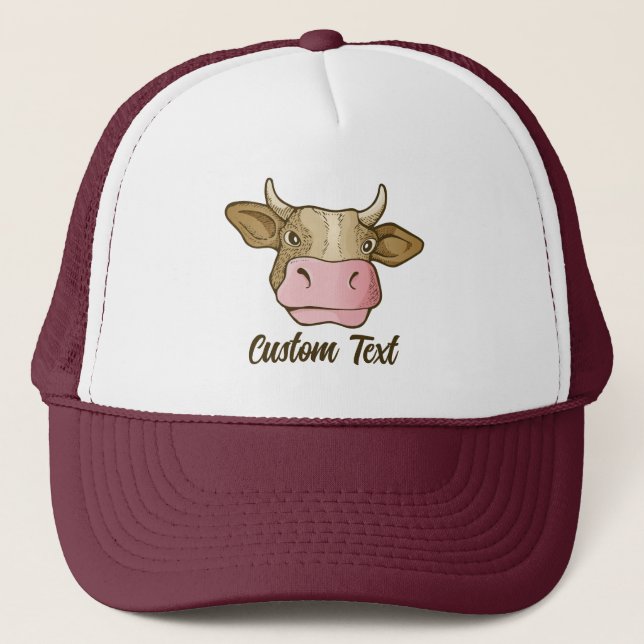 Boné Cow Head Trucker Hat (Frente)