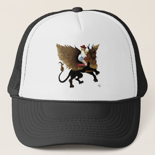 Boné Cowgirl Winged Lion Fantasy Red (Frente)