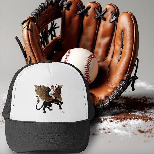 Boné Cowgirl Winged Lion Fantasy Red (Criador carregado)