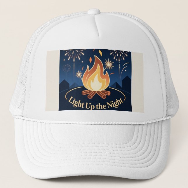 Boné Cozy Bonfire Birthday Bash Cap (Frente)
