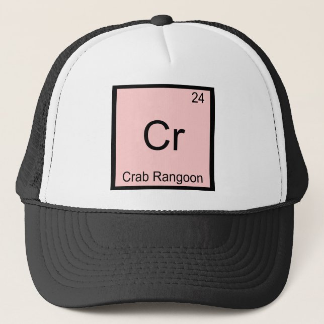 Boné Cr - Crab Rangoon - Símbolo de Elemento Químico En (Frente)