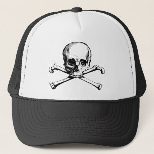 Boné Crânio e ossos de Vintage Personalizáveis