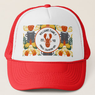 Boné Crawfish Boil Trucker Hat - Festa de Marisco Cajun