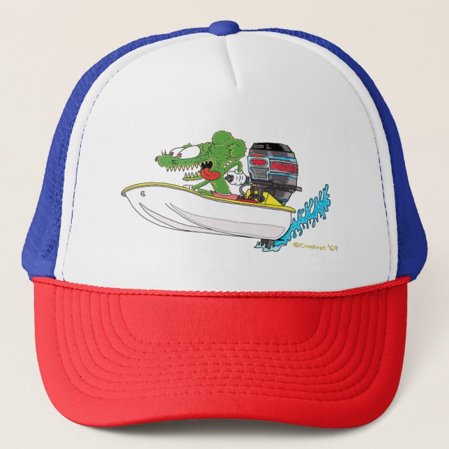 Boné Creekrat Cartoon Studios Fliver Flivver Boat Hat (Frente)