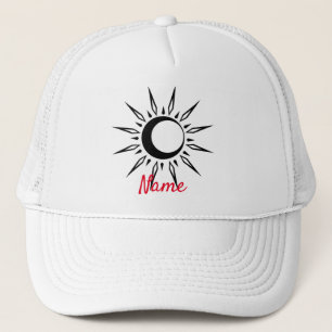Boné Crescente da Lua do Sol Brilhante_Trovão_Enseada