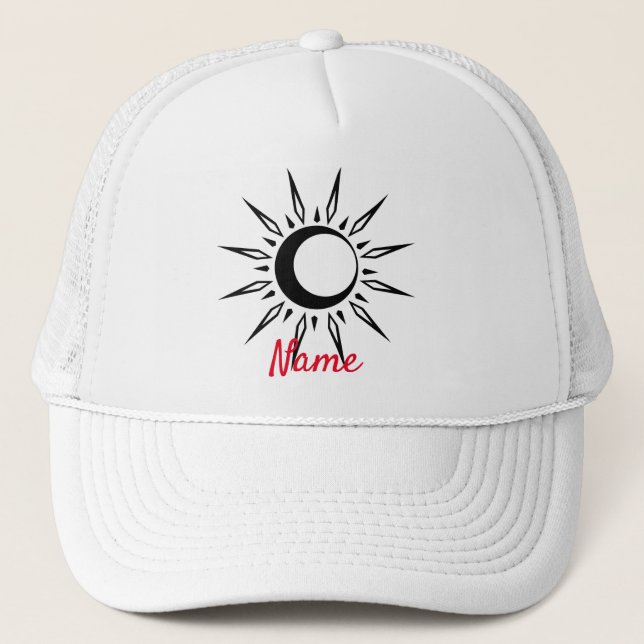 Boné Crescente da Lua do Sol Brilhante_Trovão_Enseada (Frente)