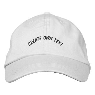 Boné Criar texto próprio Impresso White-Hat