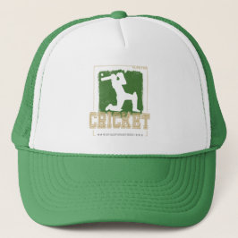 Boné Cricket Batsman Vintage Pitcher Player Treinador