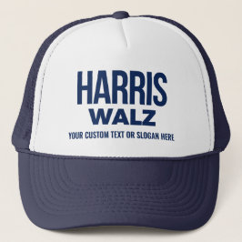 Boné Crie seu próprio Harris Walz 2024
