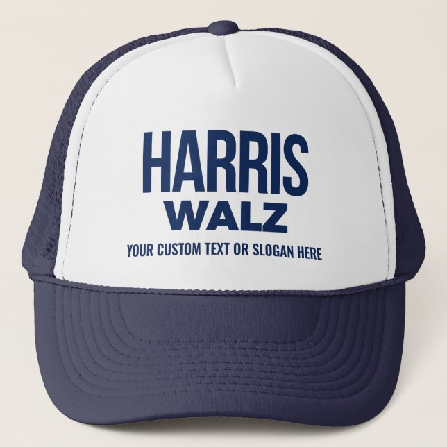 Boné Crie seu próprio Harris Walz 2024 (Frente)
