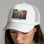 Boné Crie sua própria borda branca da Galeria de Fotogr<br><div class="desc">Adicione sua selfie ou retrato favorito de um amigo. Use uma foto para criar um presente exclusivo e pessoal. Se precisar ajustar as fotos,  clique na ferramenta personalizar para fazer alterações.</div>