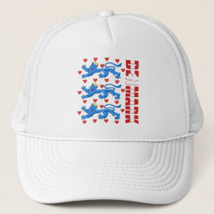 Boné Crista real de Danmark do logotipo dos leões de