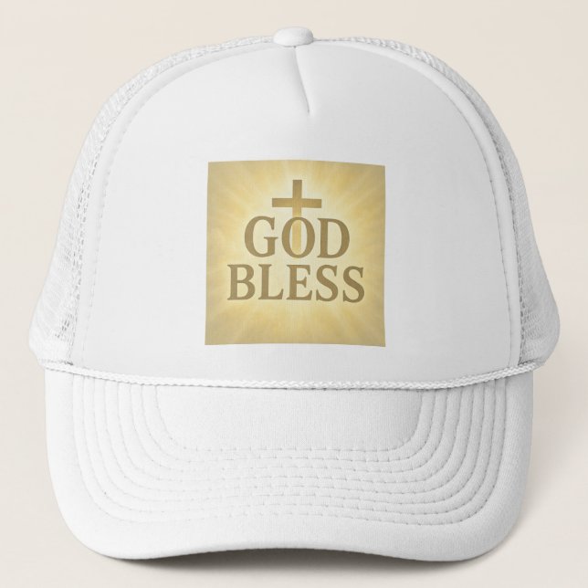 Boné Cristão God Bless – Fé e Estilo (Frente)