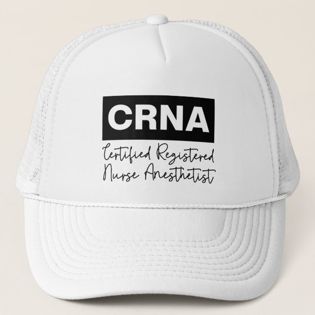 Boné Cristo anestesista registrado certificado CRNA (Frente)