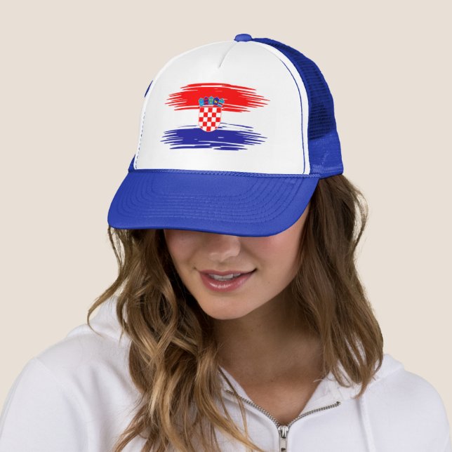 Boné Croatia Flag Hat – Patriotic Baseball Cap for Men  (In Situ)