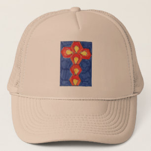 Boné Cross Motif Trucker Hat