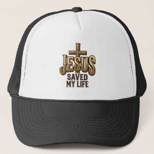 Boné Cruz Vintage Jesus Salvou Minha Vida