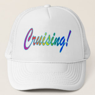 Boné Cruzamento multicolorido no branco