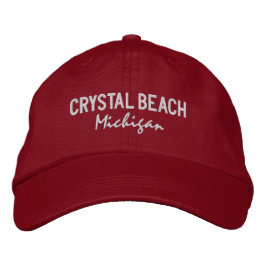 Boné Crystal Beach Michigan Embroidered Hat