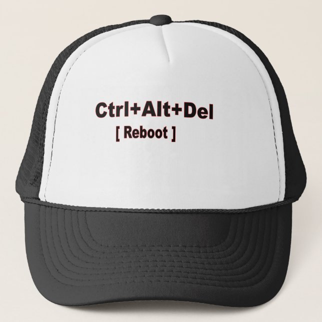 Boné CTRL+alt+del, repartição (Frente)
