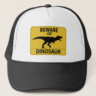 Boné Cuidado com o dinossauro