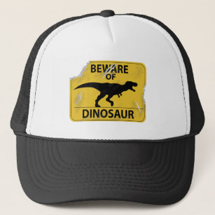 Boné Cuidado com o dinossauro (danificado)