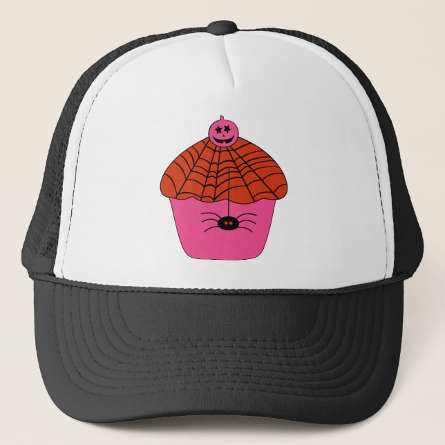 Boné Cupcake de Dia das Bruxas Spookylicy (Frente)