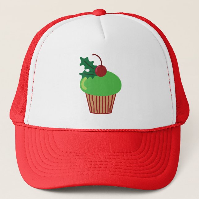 Boné Cupcake de Natal (Frente)