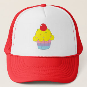 Boné Cupcake do arco-íris