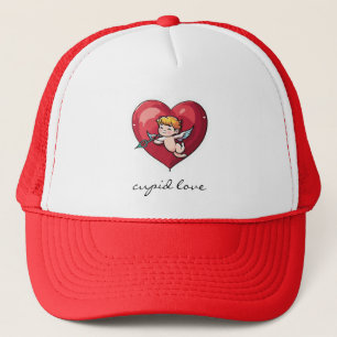 Boné Cupido no Coração Vermelho