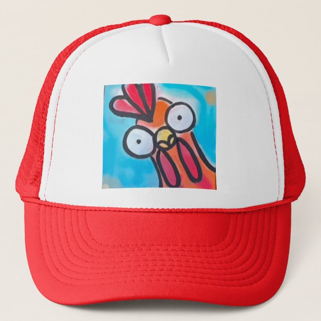 Boné Curious Chicken Trucker Hat (Frente)