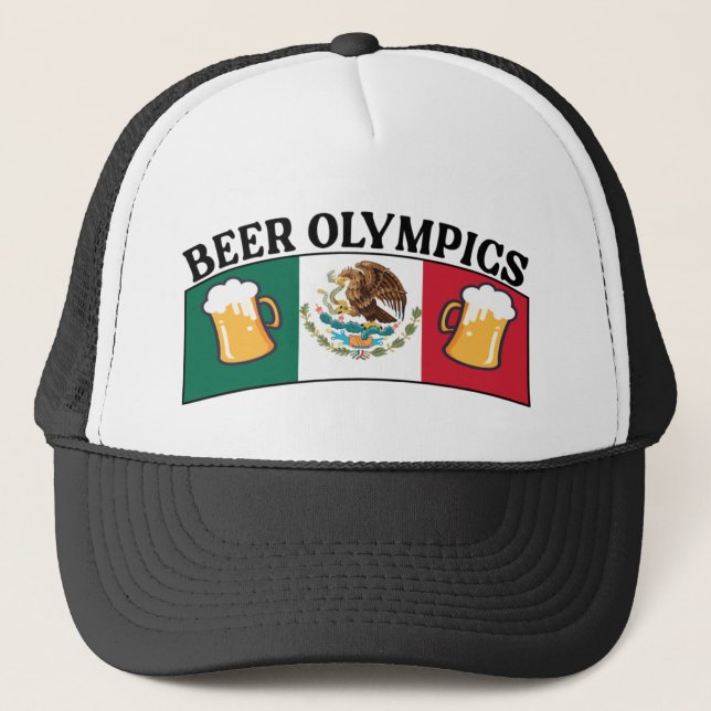 Boné Custom Beer Olympics Trucker Hat (Frente)