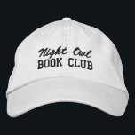 Boné Custom Book Club Name<br><div class="desc">Show off your love of reading (and your favorite reading crew) with this custom embroidered book club hat! Personalized with your book club name or any custom text, this hat is the perfect blend of cozy, casual, and bookish style. Use Zazzle’s easy design tools to choose your preferred fonts and...</div>
