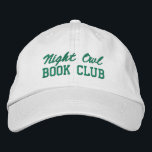 Boné Custom Book Club Name<br><div class="desc">Show off your love of reading (and your favorite reading crew) with this custom embroidered book club hat! Personalized with your book club name or any custom text, this hat is the perfect blend of cozy, casual, and bookish style. Use Zazzle’s easy design tools to choose your preferred fonts and...</div>