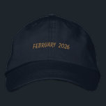 Boné Custom FEBRUARY 2026 Text Special day Celebration<br><div class="desc">Mark the moment in style with this Navy Alternative Apparel Basic Adjustable Cap featuring bold “FEBRUARY 2026” embroidery that stands out with a refined finish. Crafted for comfort with a one-size-fits-all adjustable strap, it’s ideal for monthly campaigns, special achievements, anniversaries, or business promotions. Order in bulk for your organization, event...</div>