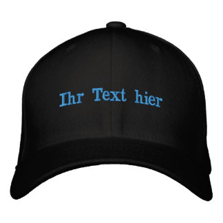 Boné custom kappe besticken mit text