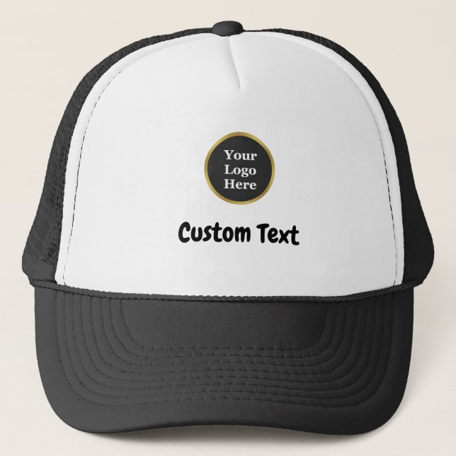 Boné Custom Logo Text Baseball Cap for Men Women (Frente)