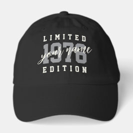 Boné Custom Name 1976 Limited Edition, 50th Birthday