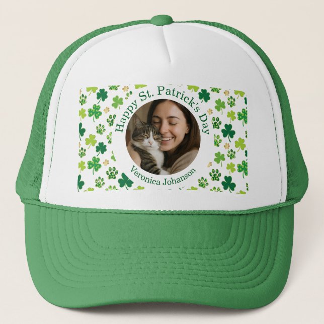 Boné Custom St. Patrick’s Day Pet Lover  (Frente)