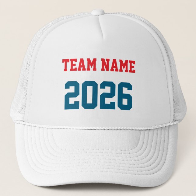 BONÉ CUSTOM TEAM NAME 2026 PERSONALIZED GIFT (Frente)