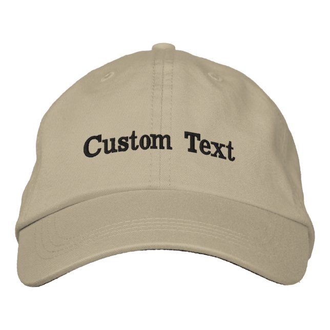 Boné Custom Text Hat Personalized Name Cap Embroidered  (Frente)