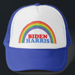 Boné Cute Biden Harris Rainbow Democrata<br><div class="desc">Mostre apoio para Joe Biden e Kamala Harris. Um belo chapéu político-arco-íris para um democrata LGBT.</div>