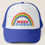Boné Cute Biden Harris Rainbow Democrata<br><div class="desc">Mostre apoio para Joe Biden e Kamala Harris. Um belo chapéu político-arco-íris para um democrata LGBT.</div>
