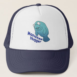 Boné Cute Manatee Hugger Cartoon Animal