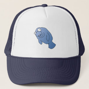 Boné Cute Manatee Hugger Cartoon Animal