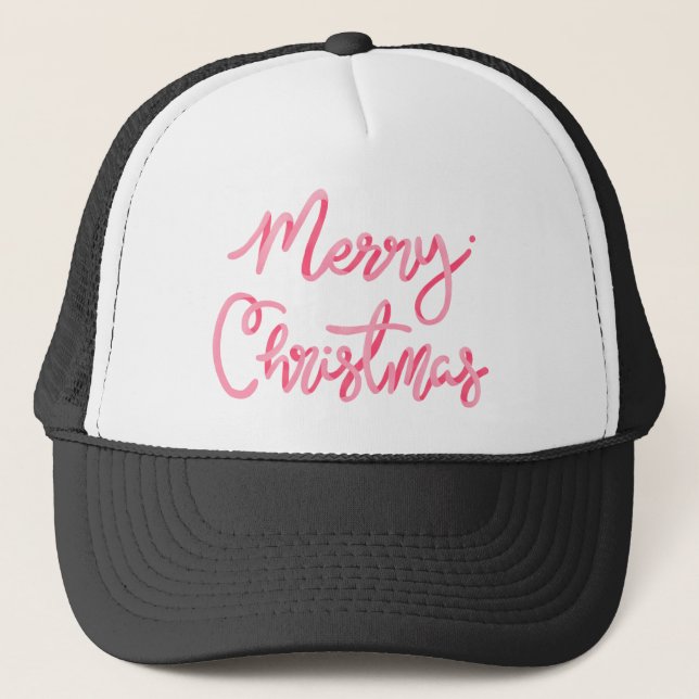 Boné Cute Merry Christmas sticker typography, (Frente)