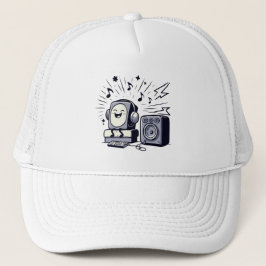 Boné Cute Music Lover – Fun Cartoon Music Cap