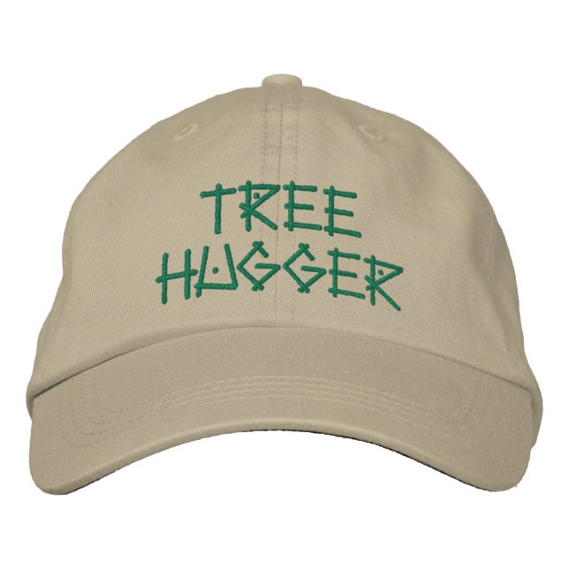 Boné Cute Tree Hugger Cita Khaki Verde (Frente)